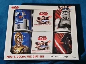 Star Wars Set Of 4 Character Mugs & Hot Cocoa Mix Gift Set R2D2 C3PO Darth Vader - Picture 1 of 2