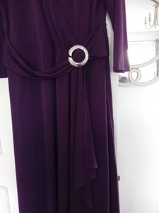 Together Women's Faux Wrap Dress Size 16 Purple Jersey - Picture 1 of 5