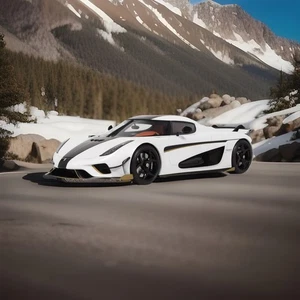 Koenigsegg Regera World Record 0-400-0 kmh - White - GT Spirit - 1/18 - GT913 - Picture 1 of 4