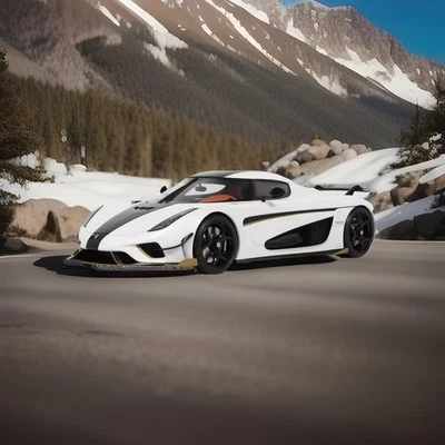 Koenigsegg Regera World Record 0-400-0 kmh - White - GT Spirit - 1/18 - GT913 - Image 1 of 4