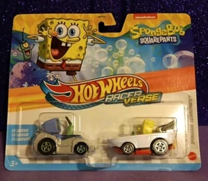 HOT WHEELS RACER VERSE PLANKTON & SPONGEBOB SQUAREPANTS 2 PACK - Picture 1 of 1