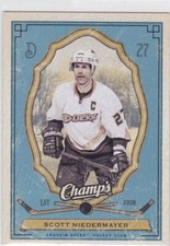09/10 CHAMPS...SCOTT NIEDERMAYER...CARD # 3...DUCKS...FREE COMBINED SHIP