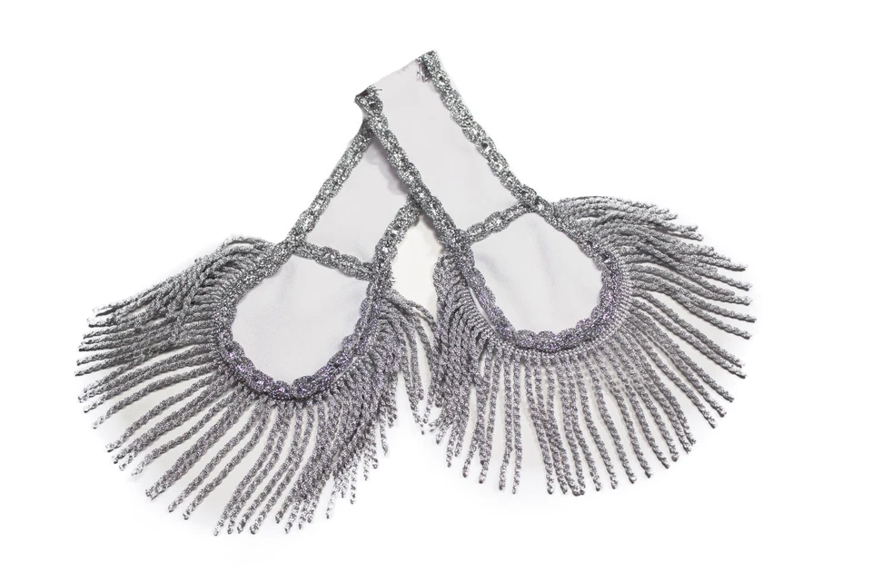 Schulterklappen Epauletten Schulterstück Gehrock Karnevalskostüm Karneval W/S