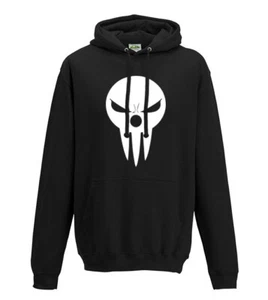 Soul Eater Lord Death skull mask 2 styles normal and angry Adult's Hoodie - Picture 1 of 6