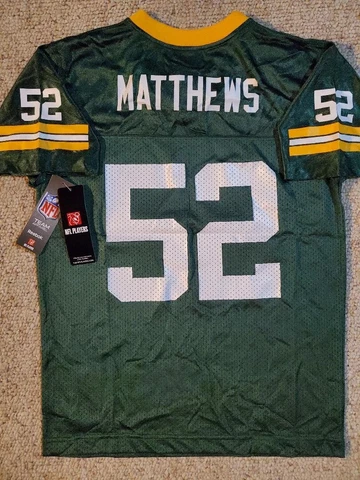 ($50) Green Bay Packers CLAY MATTHEWS nfl Jersey YOUTH KIDS BOYS (m-med-medium) Cover