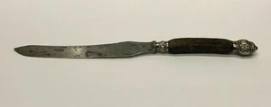 Vintage Joseph Elliot and Sons Hirschhorn Schnitzgriff Messer 15 3/4" lang - Bild 1 von 9