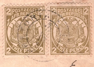 South Africa ZAR TRANSVAAL Cover 2d PAIR Pretoria 1897 GERMANY {samwells}YO136 - Picture 1 of 15