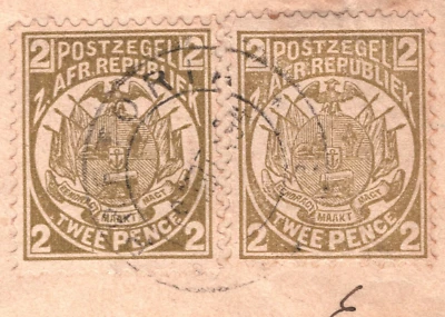 Sudáfrica ZAR TRANSVAAL Cubierta 2d PAR Pretoria 1897 ALEMANIA {samwells}YO136 Foto 1 de 4