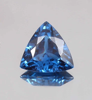 AAA Impecable Mozambique Turmalina Azul Suelto Trillón Corte Piedras Preciosas Joyería 14MM Foto 1 de 4