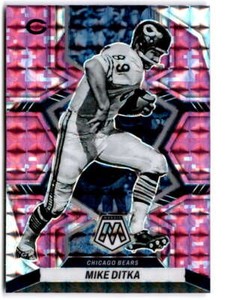 2022 Mosaic Camo Pink #38 MIKE DITKA  Chicago Bears Football 