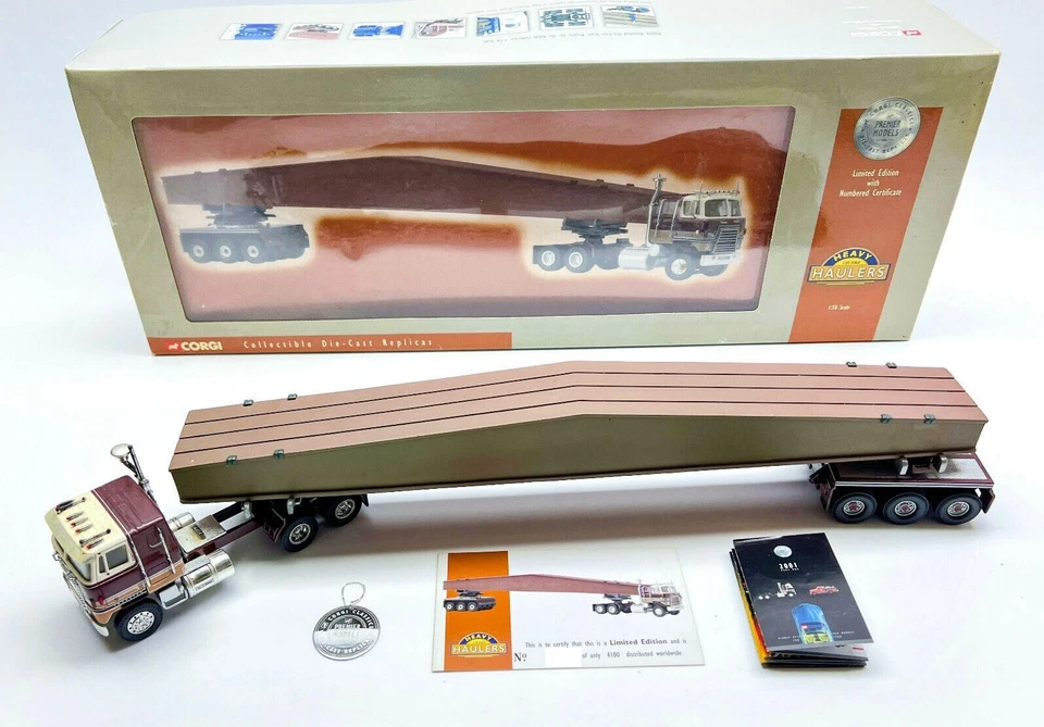 Corgi 51401 International Transtar and Beam con Bogie 1/50 Die-cast nuevo sin usar, en caja Foto 1 de 1