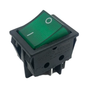 ENVÍO EN EE. UU. Interruptor Rocker Serie R Verde Doble Polo 20A 16A 125V 250V - Imagen 1 de 10