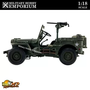 1:18 21st Century Toys Ultimate Soldier WWII US Army 1/4 GPW 4x4 JEEP - Foto 1 di 6