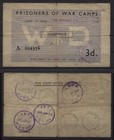 [22205] - PRISONERS OF WAR CAMPS money, 154 GPW (Swanscombe, Kent, England), 3 d