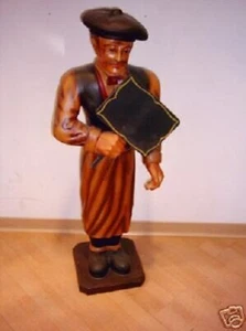 Preistafelfigur Werbefigur Höhe100cm Kochfigur Bäckerfigur Metzgerfigur Tafel - Bild 1 von 1