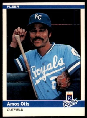 1984 Fleer. Amos Otis . Kansas City Royals #351 - Image 1 of 2