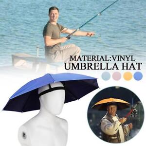 Sun Umbrella Hat Outdoor Hot Foldable Golf Fishing Camping Headwear Head Cap