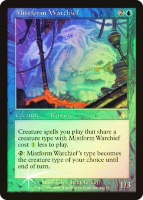 Scourge  MTG  FOIL   Mistform Warchief  Magic - Image 1 of 2