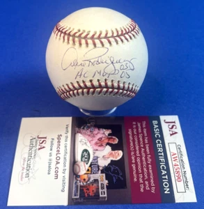 Balón de béisbol Alex Rodríguez firmado inscrito 2005 AL MVP JSA AW45890 - Imagen 1 de 7