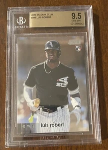 2020 Topps Stadium Club LUIS ROBERT Base Rookie White Sox RC BGS 9.5 - Picture 1 of 2