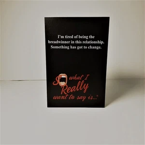 SOMETHING HAS TO CHANGE Greeting Card with white envelope - Picture 1 of 2