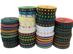 10m Borte Gewebt/Webband Diverse Muster 11mm Breit Viele Farben(0,49 €/m) - Bild 1 von 54