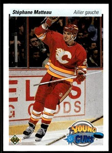 1990-91 Upper Deck Stephane Matteau Rookie Calgary Flames #535