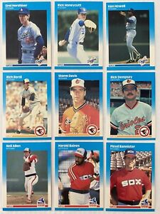 1987 FLEER Baseball Cards.  Card # 441-660.  You Pick to Complete Your Set