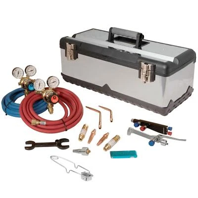 Lightweight Welding & Cutting Set Oxygen Oxy Acetylene Gas Sheet Metal Brazing - Image 1 of 3