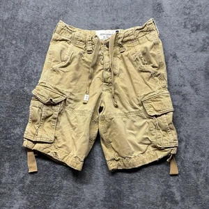 Pantalones Cortos De Colección Abercrombie & Fitch Para Hombre 28 (Se Adapta a 30) Beige Carga Pesado Y2K - Imagen 1 de 9