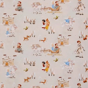 0,5m BW-Webware Fairy-Tale, Aschenputtel hellbeige, 667170 (12,90 EUR/m) - Bild 1 von 3