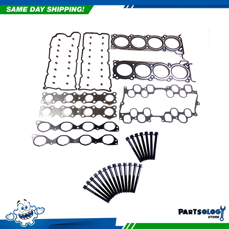 DNJ HGB647 Cylinder Head Set with Head Bolt Kit For 02-10 Infiniti Q45 4.5L DOHC - Image 1 of 3