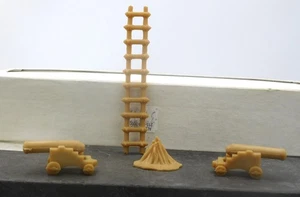 Ideal hellbraune Leiter, zwei Kanonen und Lagerfeuer - Bild 1 von 3