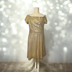 NWT Grace Karin Gold Sequin Dress Size S - Picture 1 of 13