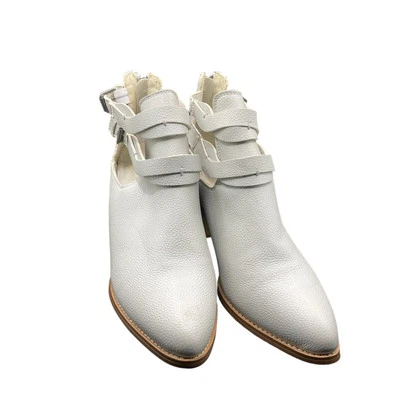 Botín Maurice’s Molly Mujer Gris Talla 8.5 Doble Hebilla Cremallera Tacón Foto 1 de 4