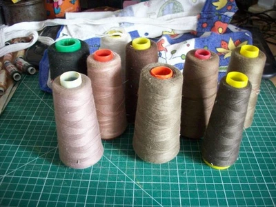 8 Cones of sewing thread used - Image 1 of 4