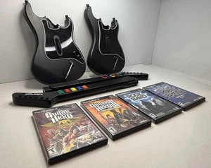 2 x Guitar Hero Guitars - Sony PlayStation 2 - Kramer - PS2 - PAL - Gaming - VGC - Picture 1 of 5
