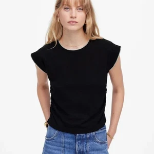Camiseta Madewell negra con cincha lateral - Talla: mediana nueva con etiquetas - Imagen 1 de 12