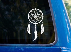 Dream Catcher Vinyl Sticker - Native American Design Car Window Mirror Decal - Picture 1 of 2