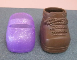 2000s CPK Cabbage Patch Kids Baby Doll SINGLE LOT PURPLE MARY JANE Shoe & Boot - Picture 1 of 2