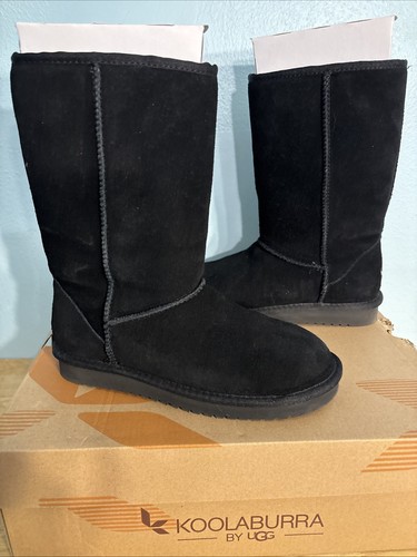 Stivali corti scamosciati Koolaburra By UGG da donna taglia 5 Koola neri nuovi