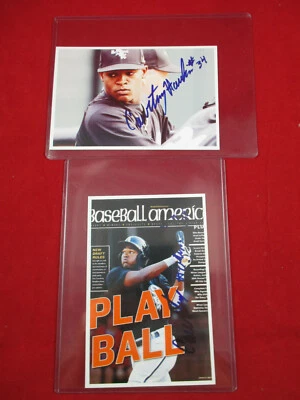 Courtney Hawkins DUAS (2) fotos autografadas Chicago White Sox # 34 - Imagem 1 de 4