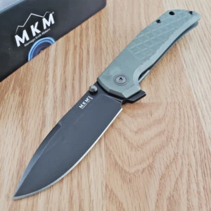 MKM-Maniago Knife Makers Folding Knife 3.5" M390 Steel Blade Titanium Handle - Picture 1 of 10