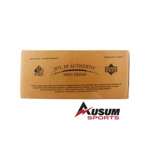 2003 Upper Deck SP Authentic Football NFL Factory Sealed 12 Box Hobby Case - Picture 1 of 2