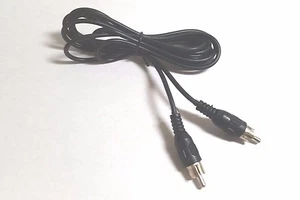 CABLE NEGRO GC ELECTRONICS 30-404 6 FT RCA MACHO A MACHO - Imagen 1 de 1