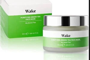 Green Tea Purifying Face Mask Wake Skincare 50ml All Skin Types X2 - Picture 1 of 3