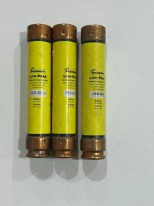BUSS LOW-PEAK FUSE LPS-RK-35SP DUAL-ELEMENT TIME DELAY 35A (LOT OF 3) - Picture 1 of 1