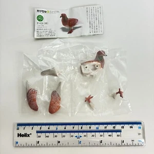 Kaiyodo Cápsula Q Museo Miniatura Figura Paloma de Roca Paloma Común Granate Japón - Imagen 1 de 1