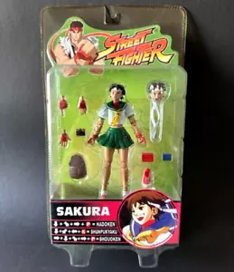 Streetfighter SAKURA green variant 14cm PVC action-figure Sota - Imagen 1 de 3
