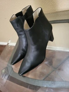 Amalfi By Rangoni Women's Blk Leatr Boots. SZ 12M,Italy,Cond.is V.Gd.  - Picture 1 of 7